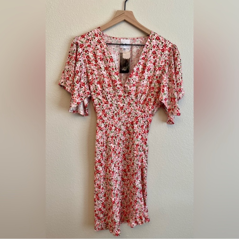 Alixandra Blue Sky to Moon Floral Mini Dress